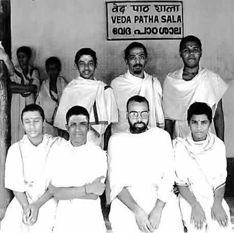 The Acharya with students
